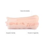 3 in 1 3D Realistic Pocket Masturbator (Mouth+Vagina+Anal)