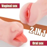 3D 2 in 1 Realistic Pocket Pussy Mens Masturbator