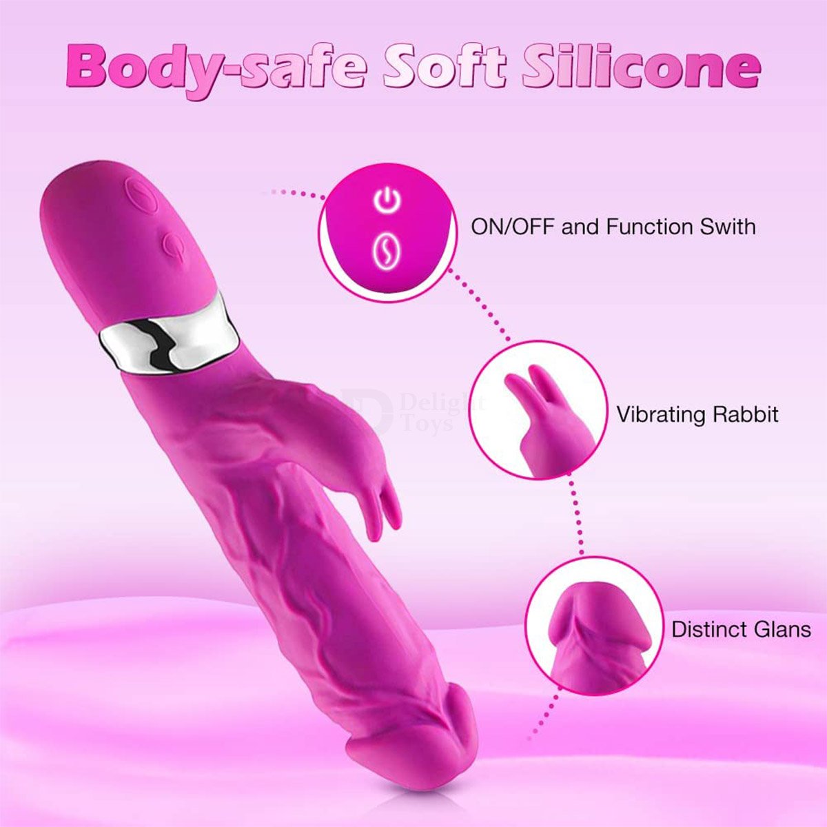 100-body-safe-silicone-used-in-realistic-clit-G-spot-rabbit-dildo-vibrator-women-sex-toy.jpg Realistic Clit G-spot Rabbit Dildo Vibrator - Image 1