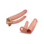 3 in 1 Soft Realistic Dildo For Double Penetration