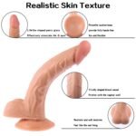 Realistic Curved Dildo With Strong Suction Cup