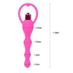 Multi Beads Silicone Butt Plug Vibrator