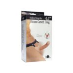 Silicone Curved Hollow Strap-On Dong