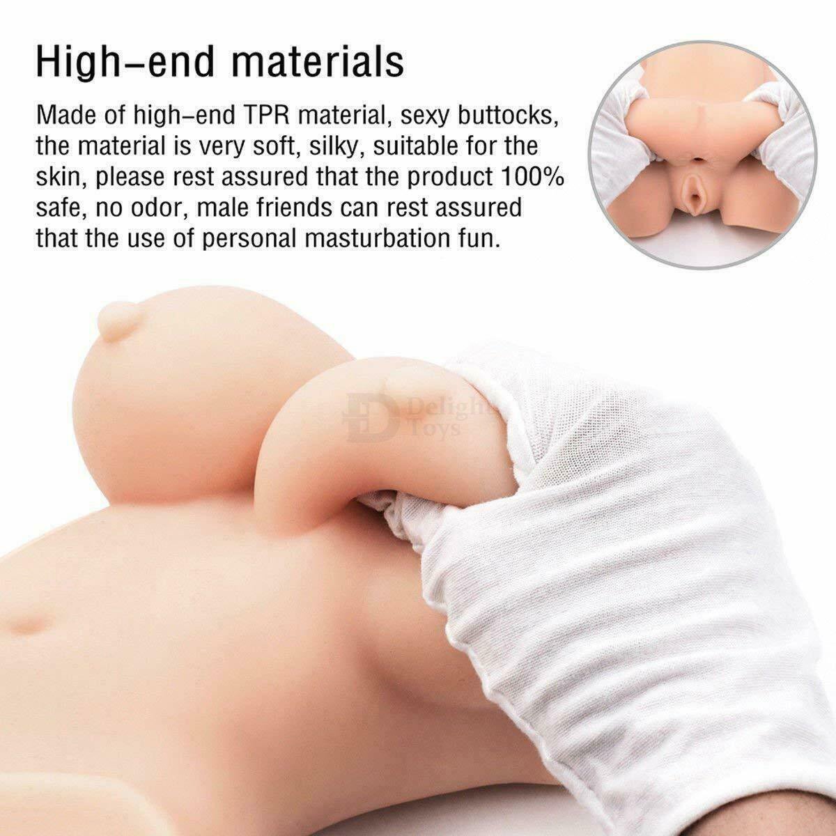 Buy-Realistic-Girls-Half-Sex-Doll-For-Male-Masturbate-in-India.jpg Realistic 3 in 1 Half Sex Doll - 15inch - Image 1