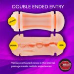 3D 2 in 1 Vagina and Mouth Double-End Soft Masturbator