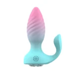 Remote Control Diamond Anal Plug Vibrator Clitoral Stimulator Female Sex Toys