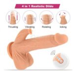 Realistic Licking Thrusting 360°Rotation Vibrating Dildo