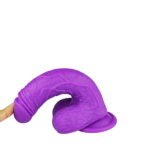 Colours 7" Firm Silicone Dildo in Purple