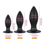 Point Tapered Anal Plugs (Set of 3)