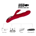 Heating Thrusting Dildo Vibrator
