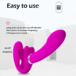 Valerie Vibrating Strapless Strap On Dildo